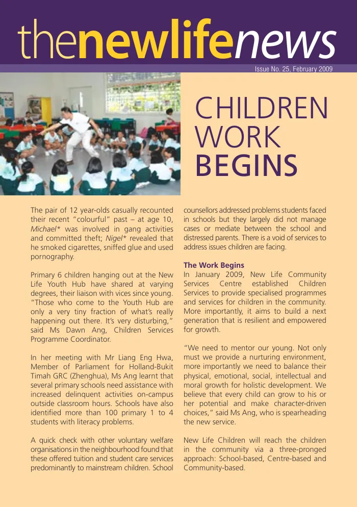 2009 Issue #25: Children Work Begins