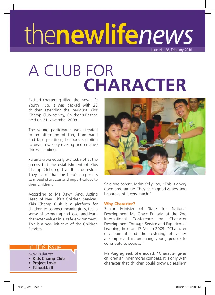 2010 Issue #28: A Club for Character