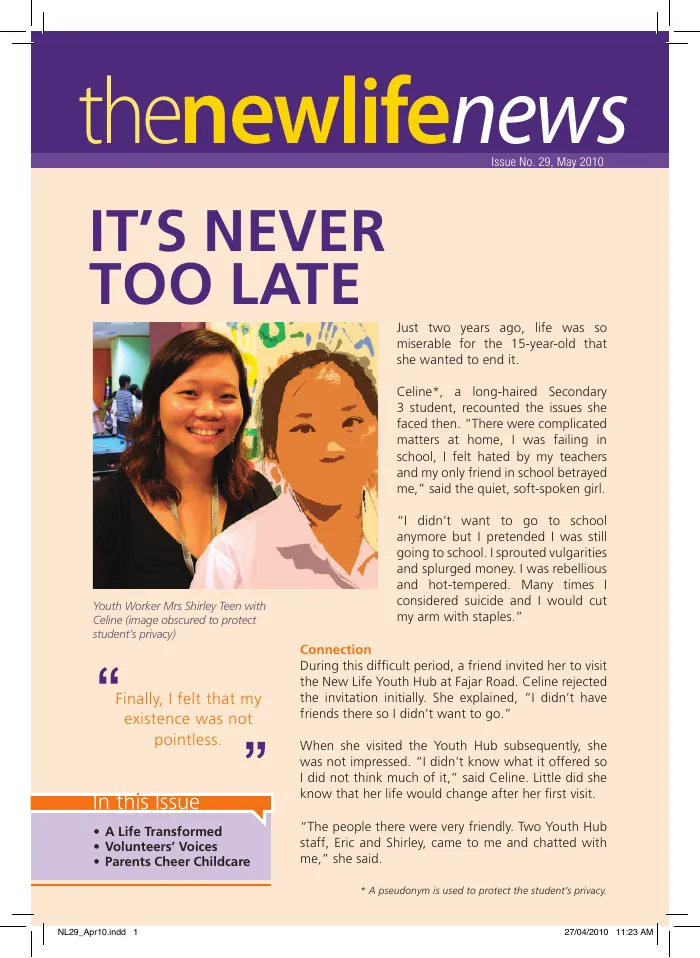 2010 Issue #29: It’s Never Too Late