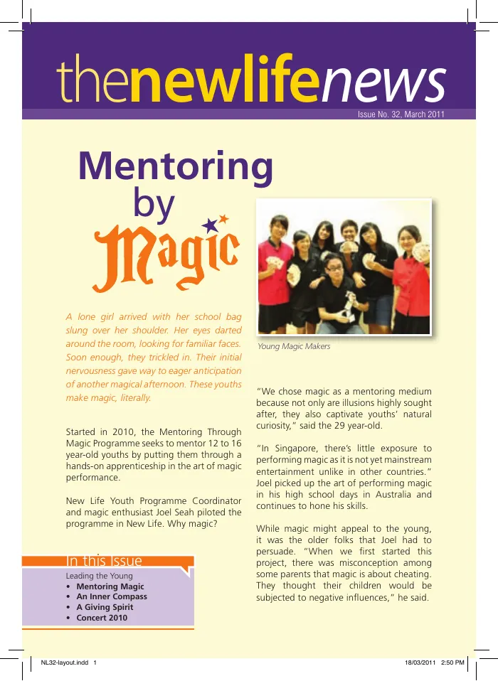 2011 Issue #32: Mentoring by Magic