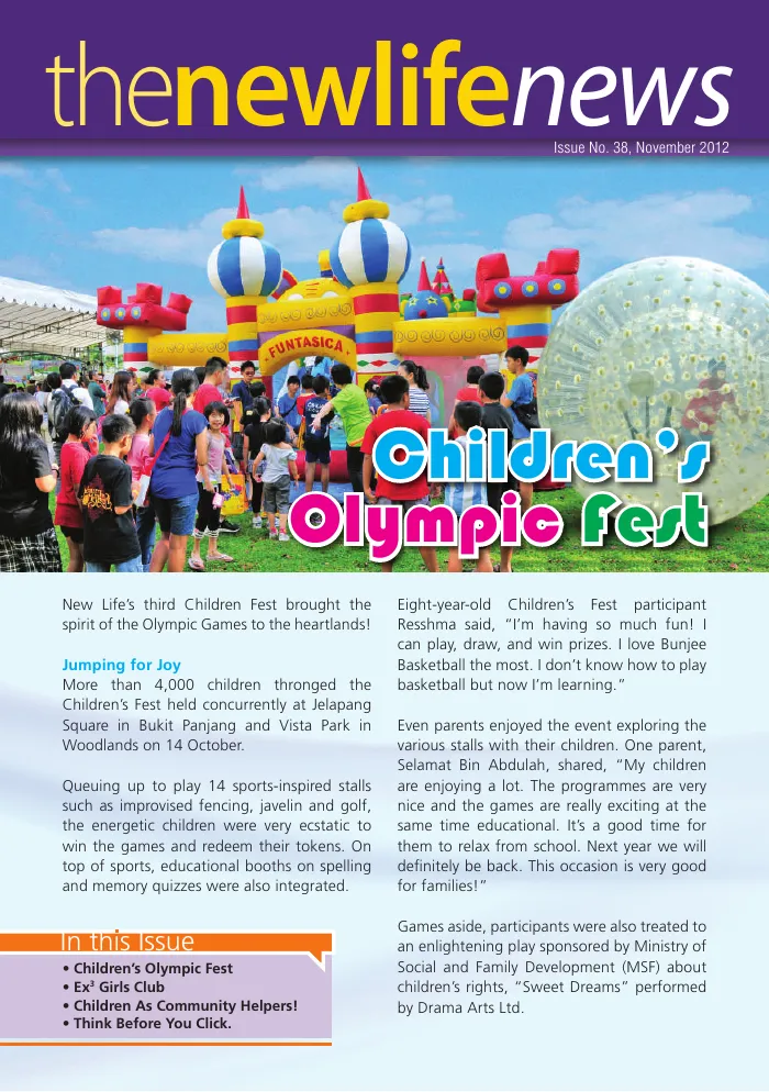 2012 Issue #38: Children’s Olympic Fest