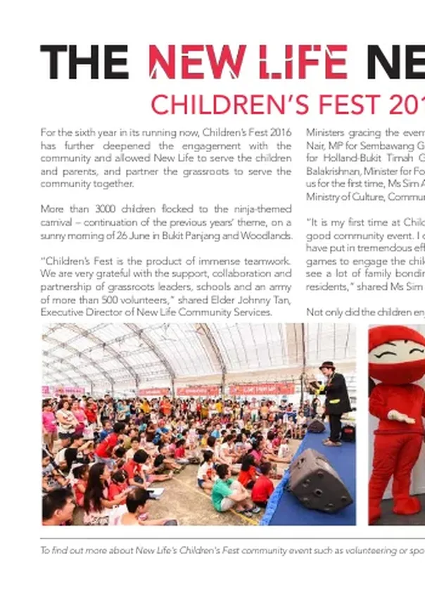 2016 Issue #48: Children’s Fest 2016 – Let’s Celebrate!