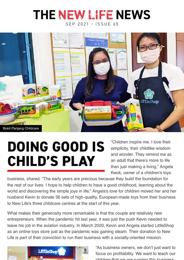 2021 Issue #65: Doing Good is Child’s Play