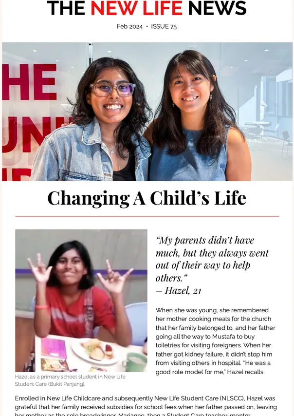 2024 Issue #75: Changing a Child’s Life